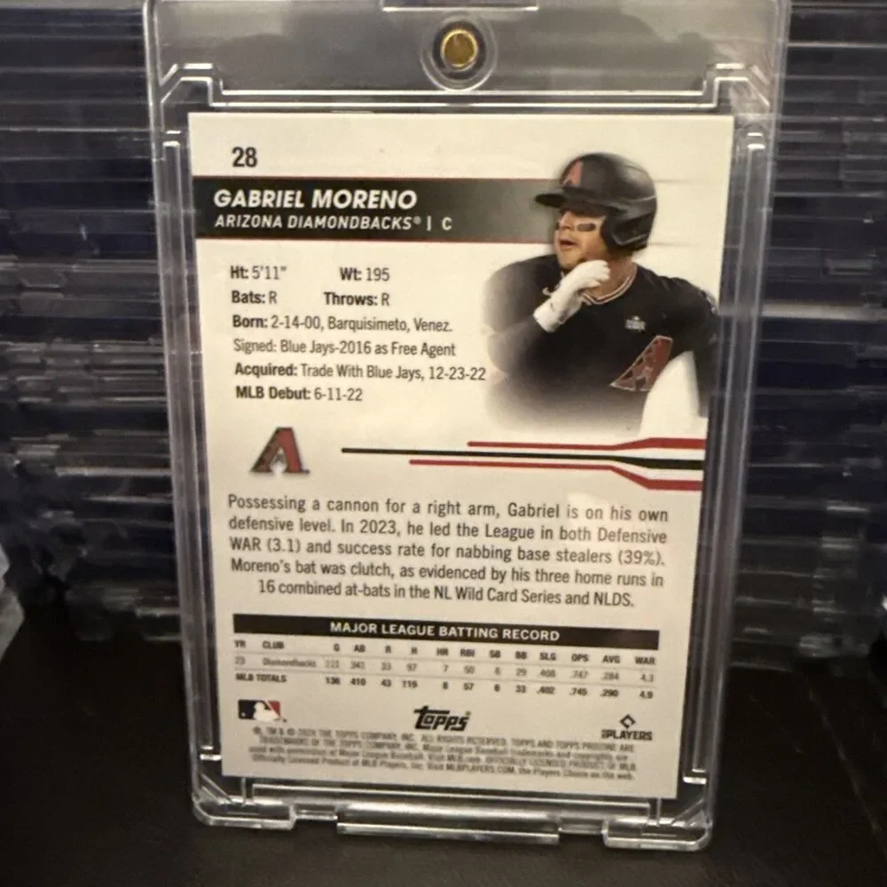 2024 Topps Pristine Gabriel Moreno Orange Refractor #/25 Diamondbacks🔥🔥